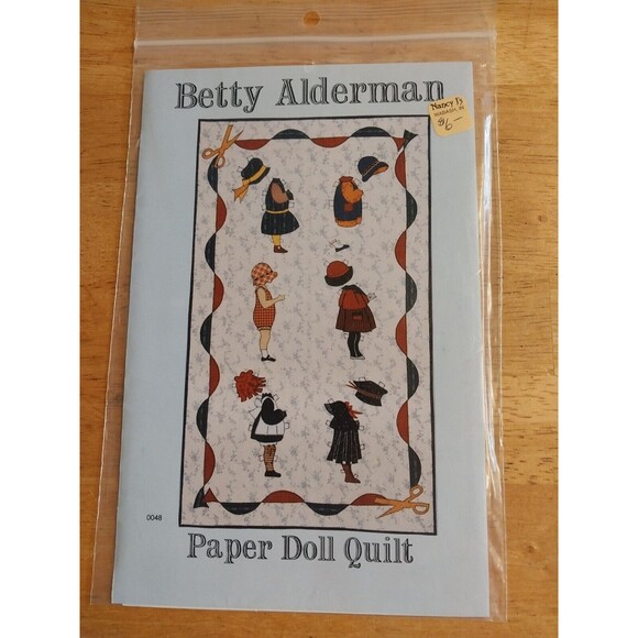 Betty Alderman Paper Doll Applique Quilt Pattern 0048 Hand or Machine Applique - Picture 1 of 1